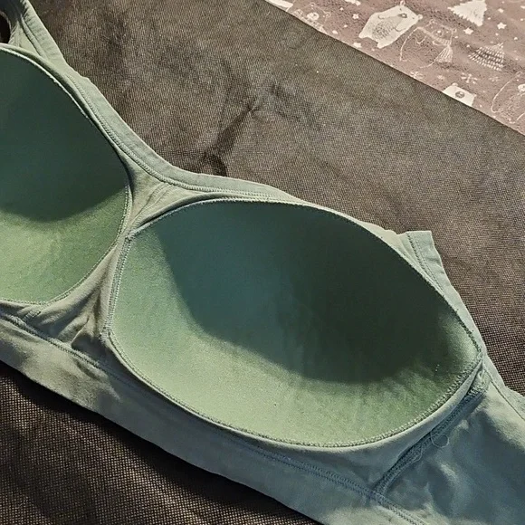 Cuddl Duds Sage Green Soft Cup Or Sports Bra - Picture 13 of 14